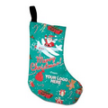 Santa Airplane Print 100% Recycled PET Stocking